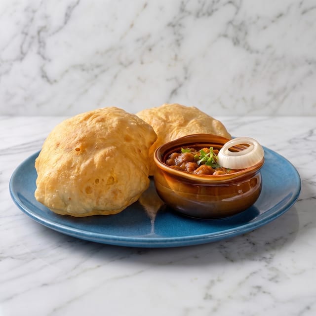 Punjabi Chole Bhature.