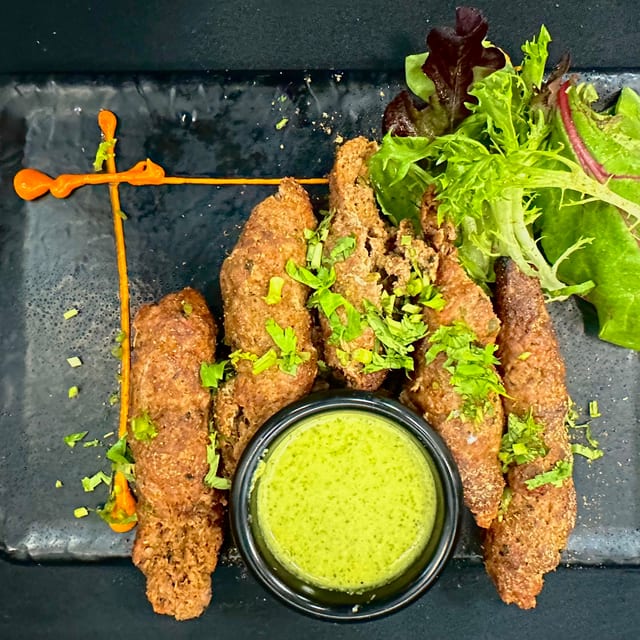 Lamb Seekh Kebab.