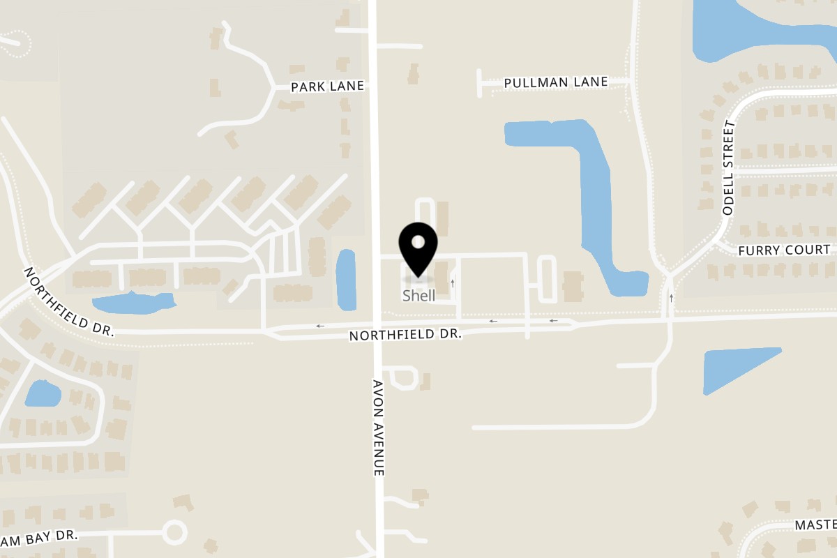 Map showing the location of Spice Club on 2679 S Green St in Brownsburg